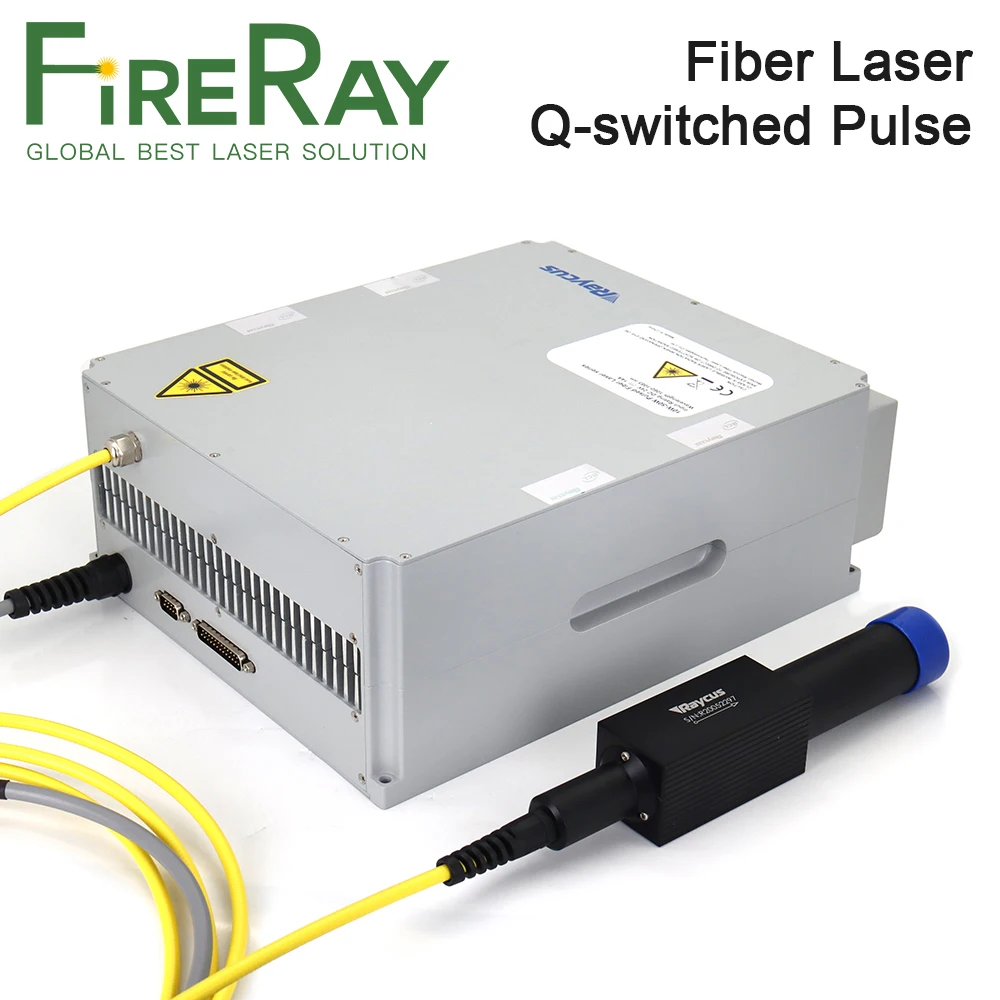 Фирменный импульсный оптоволоконный лазерный источник FireRay Raycus 20 100W MOPA 1064 нм