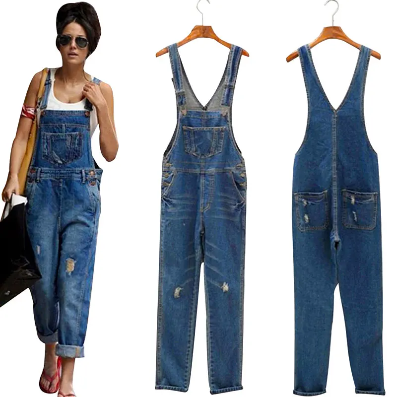 Pickyourlook джинсовые синие женские комбинезоны, комбинезон, комбинезоны с поясом, дырочками и карманами, Дамский комбинезон, модные женские штаны, комбинезон