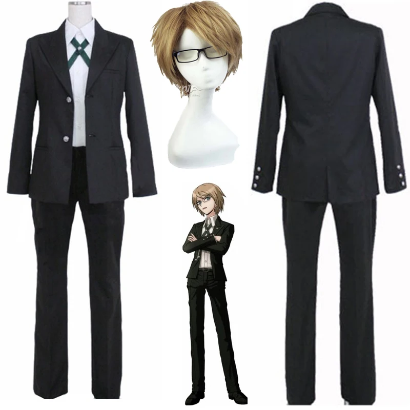 

Danganronpa Dangan Ronpa Byakuya Togami Cosplay Costume Any Size Top Jacket Shirt Pants Men Fashion Outfit Uniform Wigs+Wig Cap