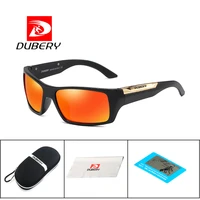 dubery brand design polarized sunglasses men driving fishing shades retro sun glasses for men summer mirror square oculos uv400