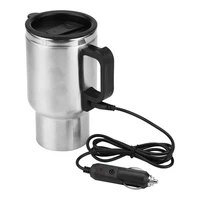 500ml electric car cup travel heating cup electric insulated plug kettles boiling car mug coffee water heater 12v thermos cups
