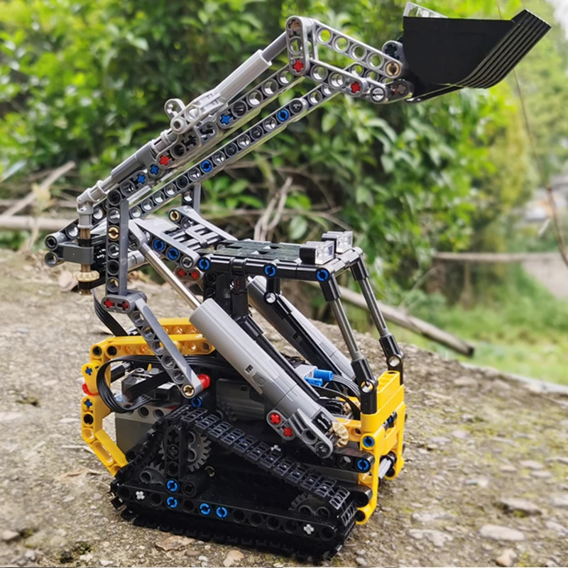

13349 Moc Technical Crawler Car Excavator Remote Control Track Loader Alloy Rooter Truck Building Blocks Toys For Children Gifts
