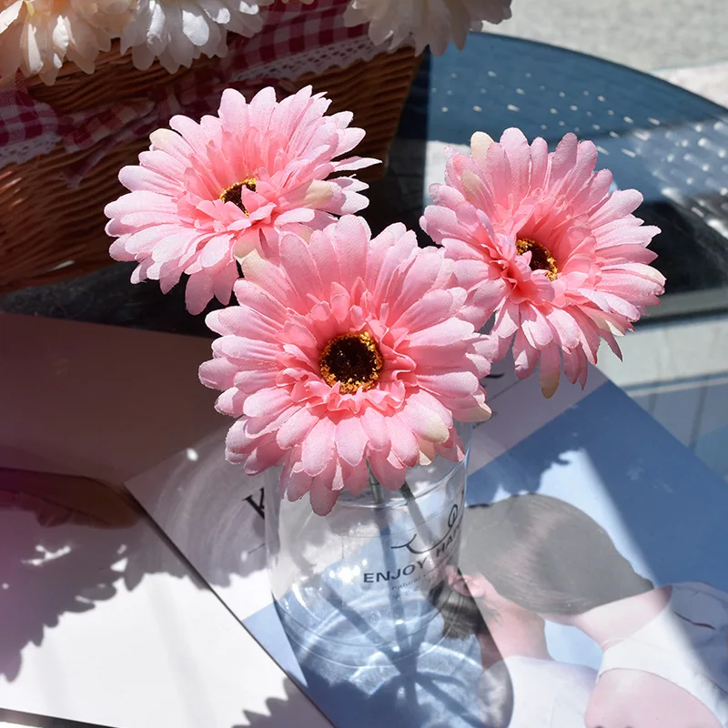 

5 Pieces of Romantic Nordic Style Home Decoration Flower Simulation Artificial Flower Wedding Home Furnishing, Luxury Hotel