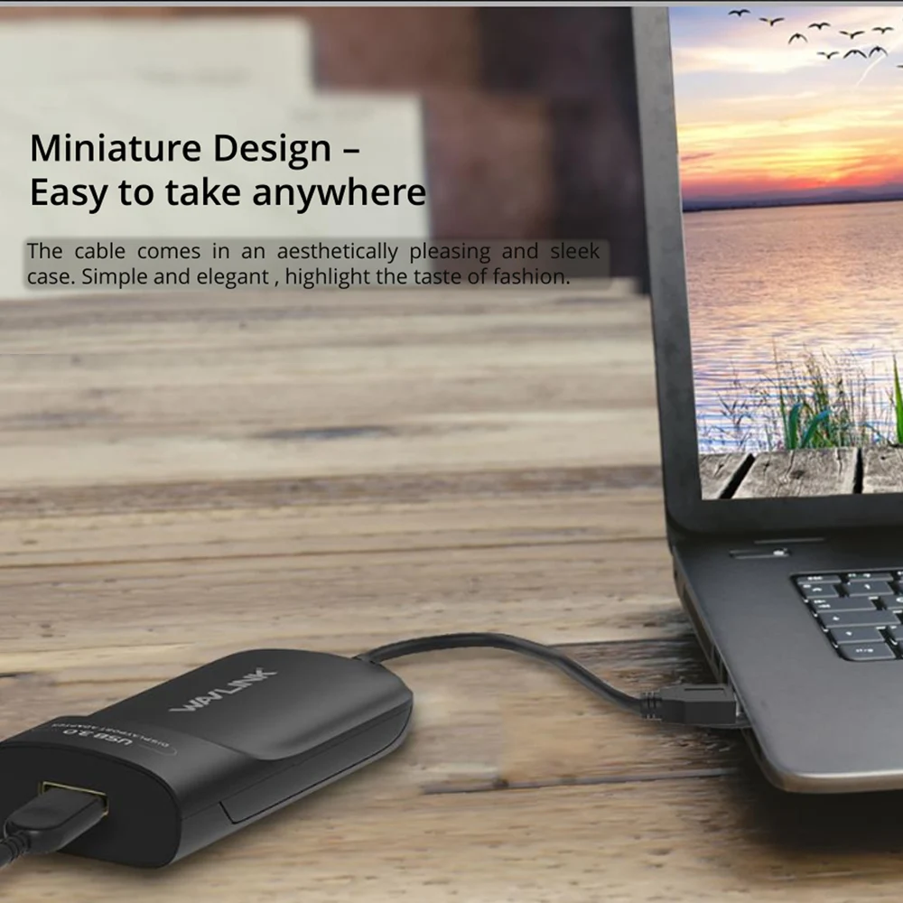Wavlink USB 3.0 To 4K HDMI Display Adapter Multi Monitor Video Graphic HD 3840x2160 output Windows Vista/7/8/8.1 Mac OS | Компьютеры и