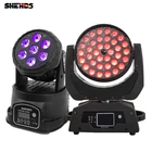 Стирка зум Лира светодиодный 36x18 Вт RGBW + УФ 6in1 перемещение головы освещение для клубов Концерт DJ диско Рождественские огни Новый год