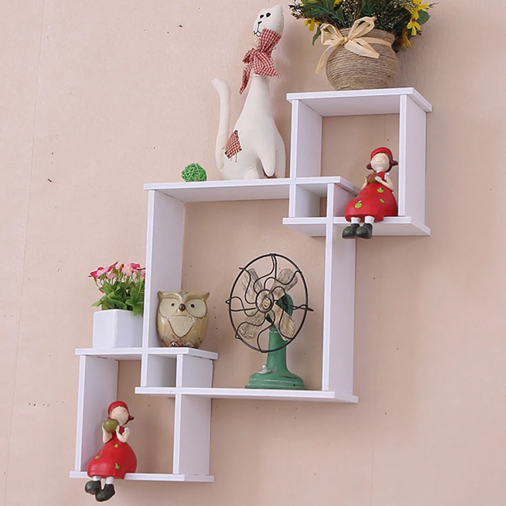 

Simple Living Room Storage Rack Hanging Shelves Wall Storage Holder Fashion Home Rack