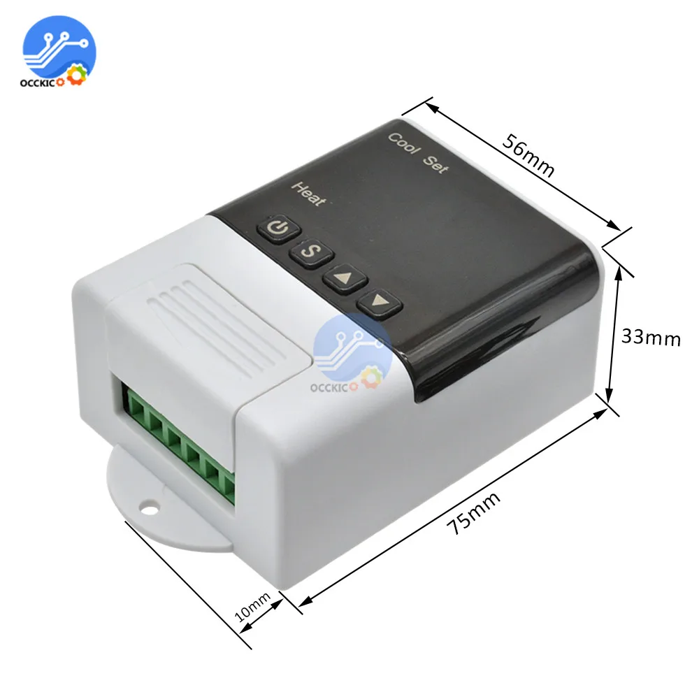 DTC1200 AC110-230V цифровой умный контроллер температуры, набор холодного тепла для аквариума и сада, умные Интеллектуальные бытовые приборы