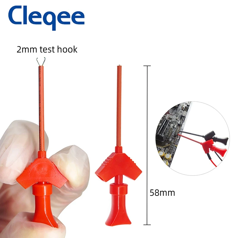Cleqee P1512D Mini Grabber SMD IC тестовый Крюк Зажим датчик перемычки свинцовый набор