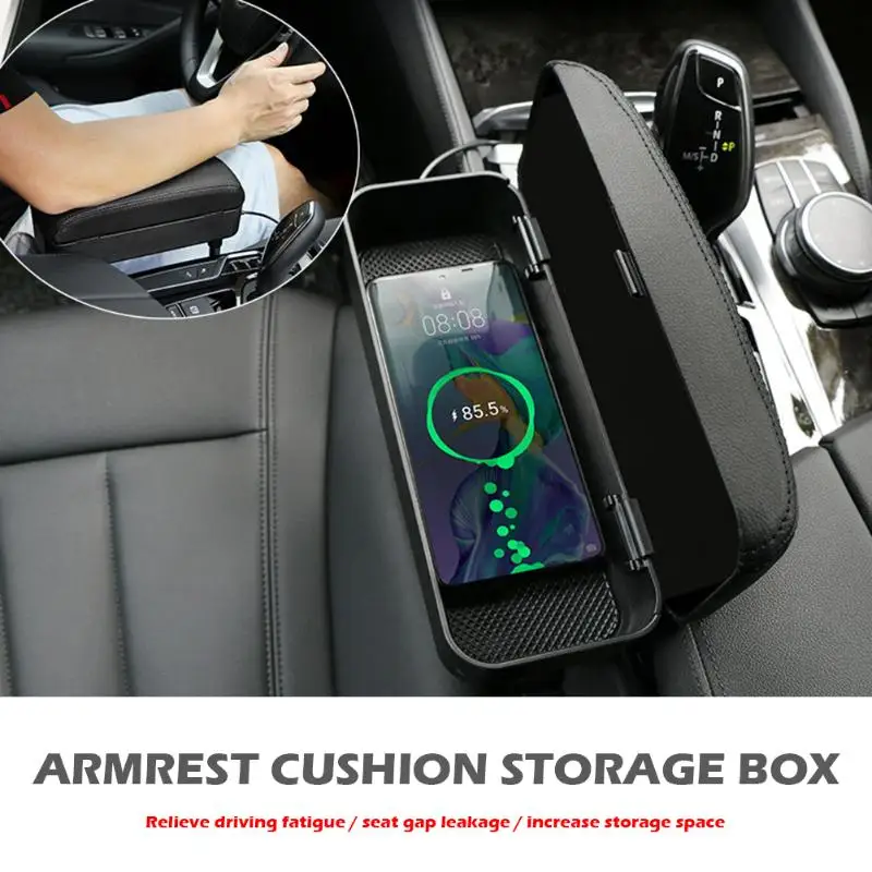Универсальный автомобильный подлокотник коробка для сиденья регулируемая