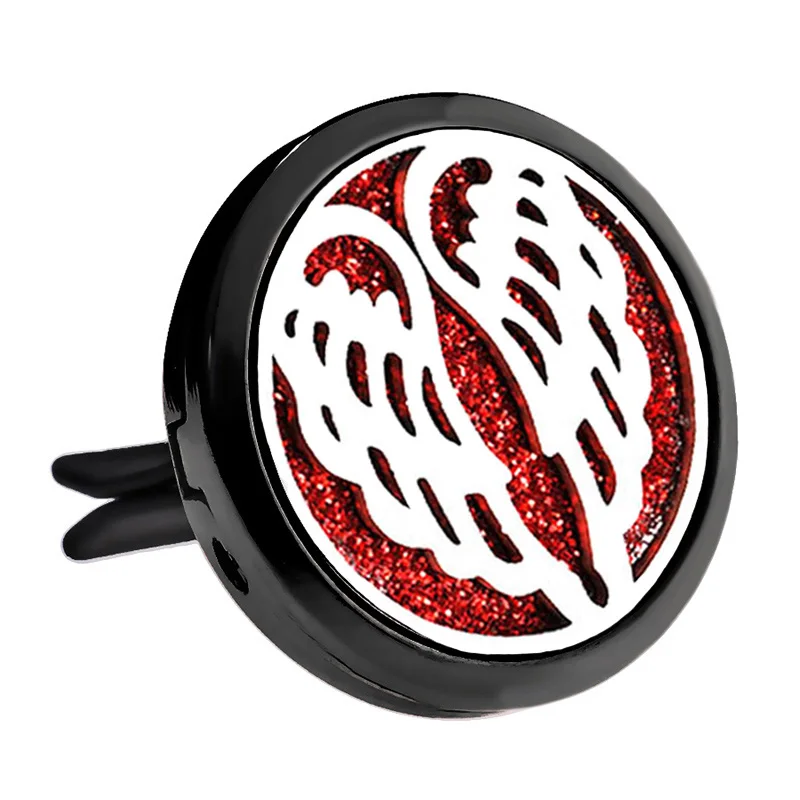 Яркие черные ангельские крылья ароматерапия автомобильный воздушный зажим для