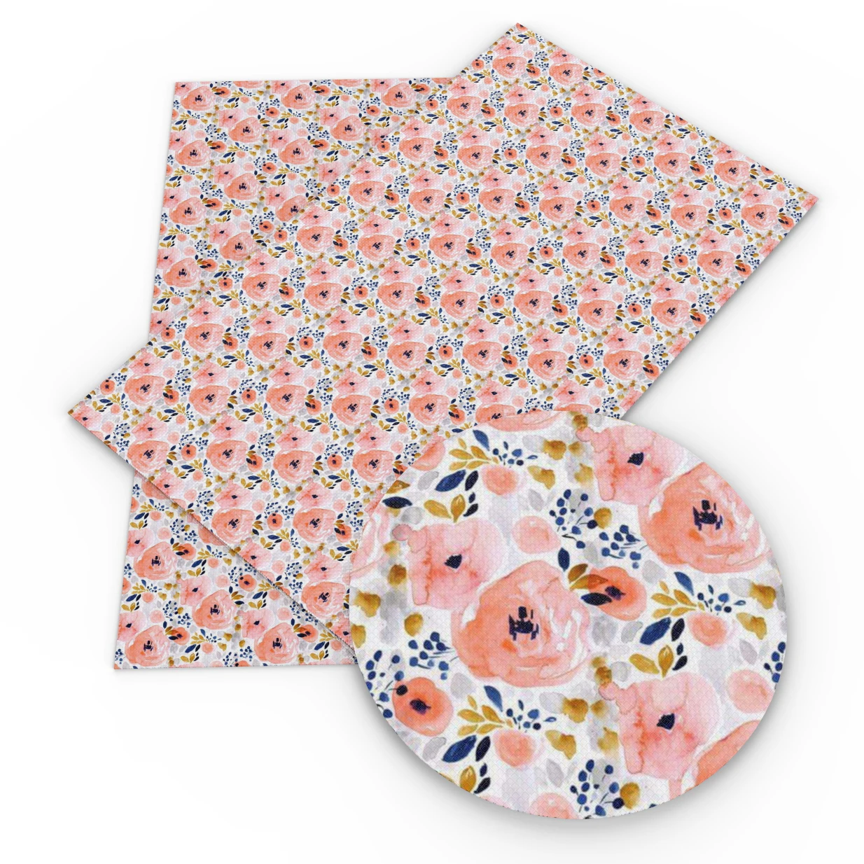 Дэвид Энджи 20*33 см Цветочный принт искусственная синтетическая кожа для Hairbow DIY