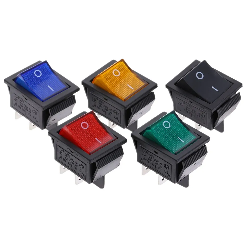 KCD2 кулисный переключатель ВКЛ-ВЫКЛ 2 положения 4 Pin DPST электрическое оборудование