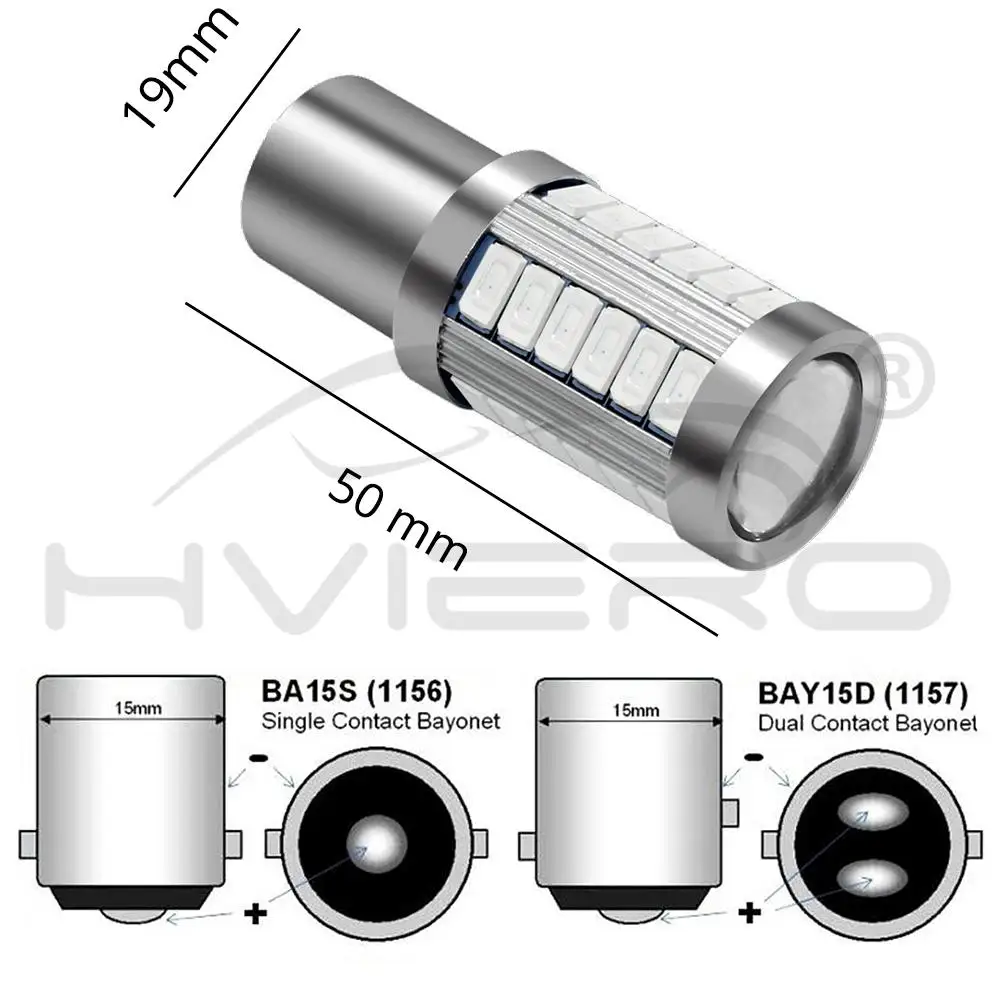 2X1157 BAY15D P215W 5630 5730 33 светодиодный задний фонарь для автомобиля, тормозной светильник s, автомобильная лампа заднего хода, дневной ходовой светильник, красный, белый, желтый, DC 12 В