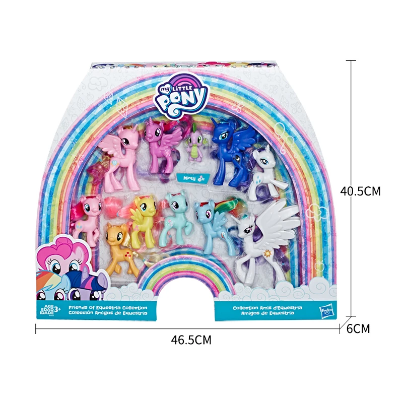 Hasbro My Little Pony, семейная портретная игрушка, набор, герой, пони, сумеречный блеск, принцесса, небесный пирог, игрушка для девочек - Цвет: E5552