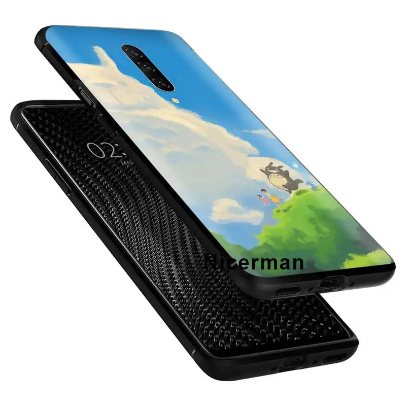 anime studio ghibli totoro case for oneplus 7t 7 8 nord pro 5g z 6 6t one plus 8 oneplusnord cover black silicone phone coque free global shipping