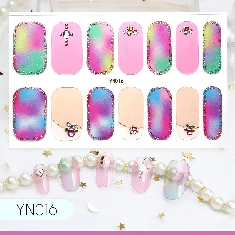 5D наклейка для ногтей Desiners красивая цветок Флор самоклеящаяся обратная