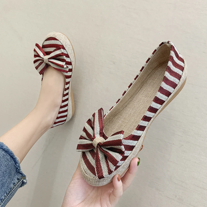 Женские парусиновые туфли на платформе повседневные холщовые Туфли эспадрильи в