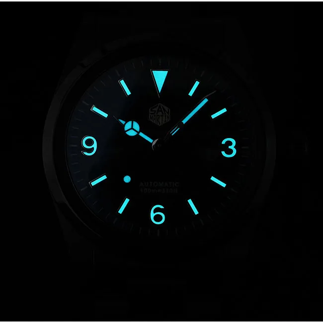 Женские автоматические механические наручные часы San Martin в стиле ретро