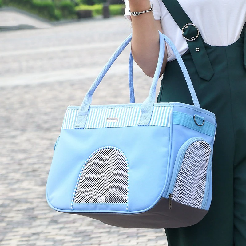 Переноска для собак и кошек нейлоновая воздухопроницаемая переноска щенков