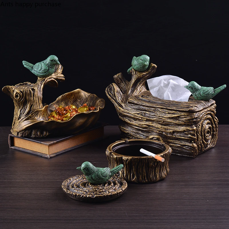 Тканевая коробка журнальный столик для гостиной домашняя пепельница ресторана