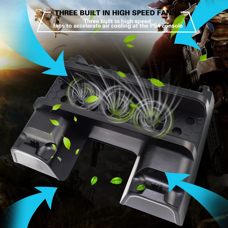 Перевозка груза падения PS4/ PS4 Pro/ Slim консоли вертикальная охлаждающая подставка