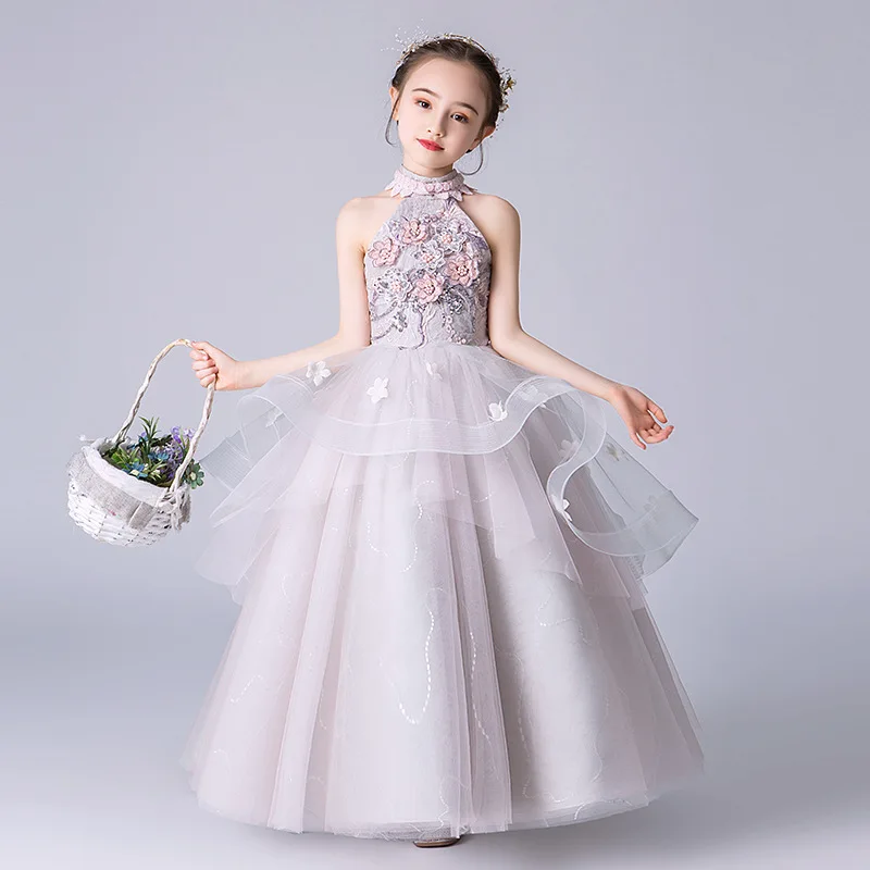 Платье с цветочным узором для девочек коллекция 2019 года платья первого причастия