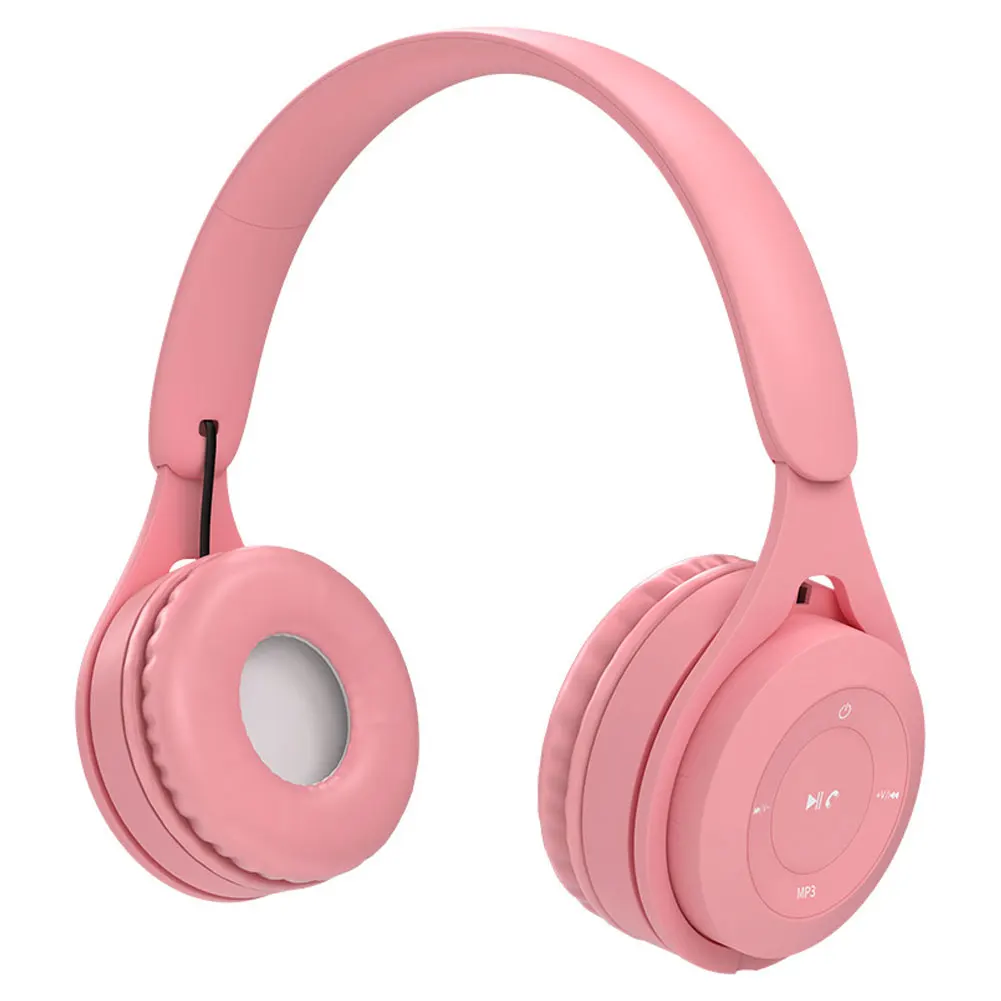 

Wireless Macaron Headphones V5.0 Bluetooth Headset Sports Earphones For PC Game Phone Music With Charging Headphone Cable