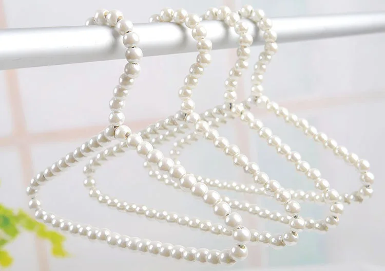3pcs New Dog Clothes Hangers Pearl White Pet Grooming Accessories for Puppy Animals Cat Chihuahua Yorkshire Supplies |