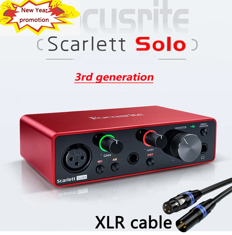 Усилитель для наушников Focusrite Scarlett Solo 3-го поколения звуковая карта USB