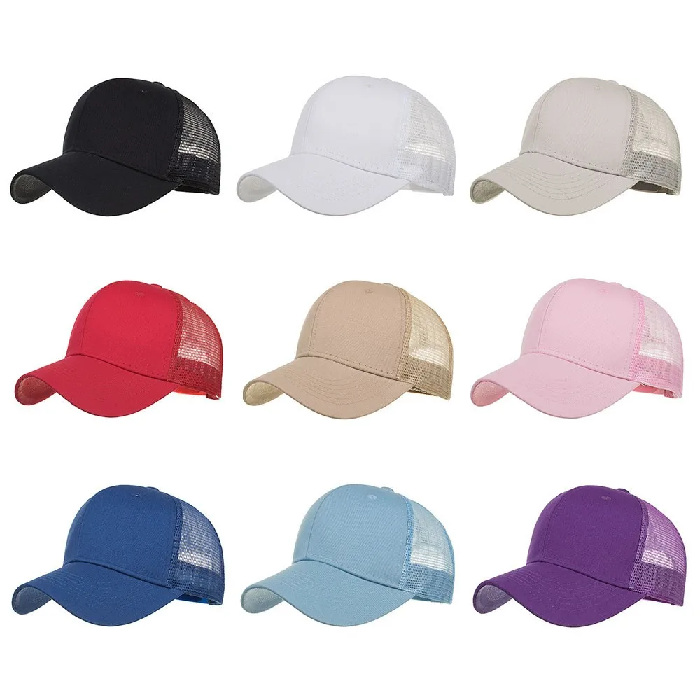 Свободная сетчатая Шляпа шапки мужские летние дышащие Snapback бейсбольная Кепка из