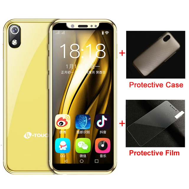 Gold Поддержка Google Play 3," маленький мини мобильный телефон android 8,1 MTK6739 четырехъядерный 2 ГБ+ 16 Гб 64 Гб 4G смартфон с двумя sim-картами K-Touch i9 - Цвет: Gold