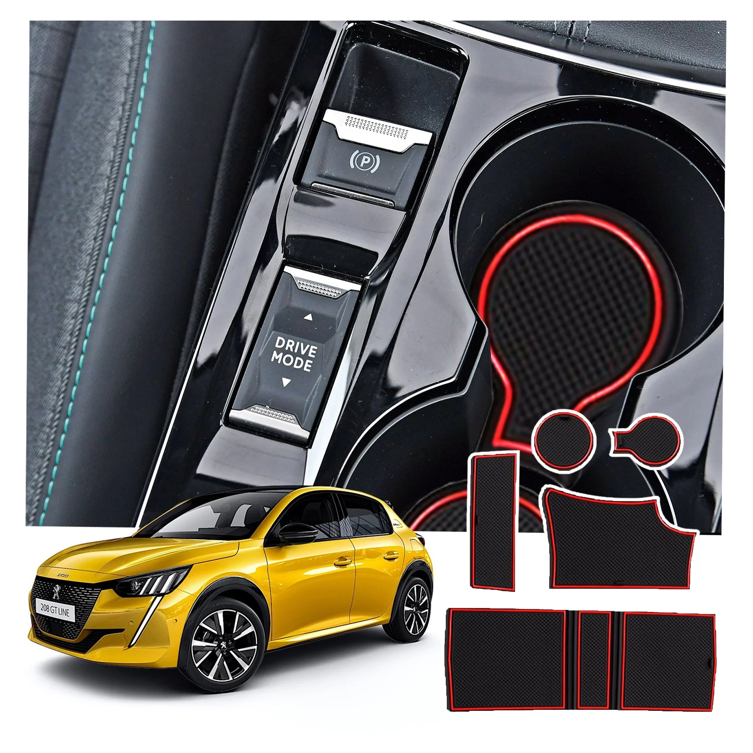 

Автомобильные аксессуары для украшения интерьера, 208 дюйма, 5 шт.