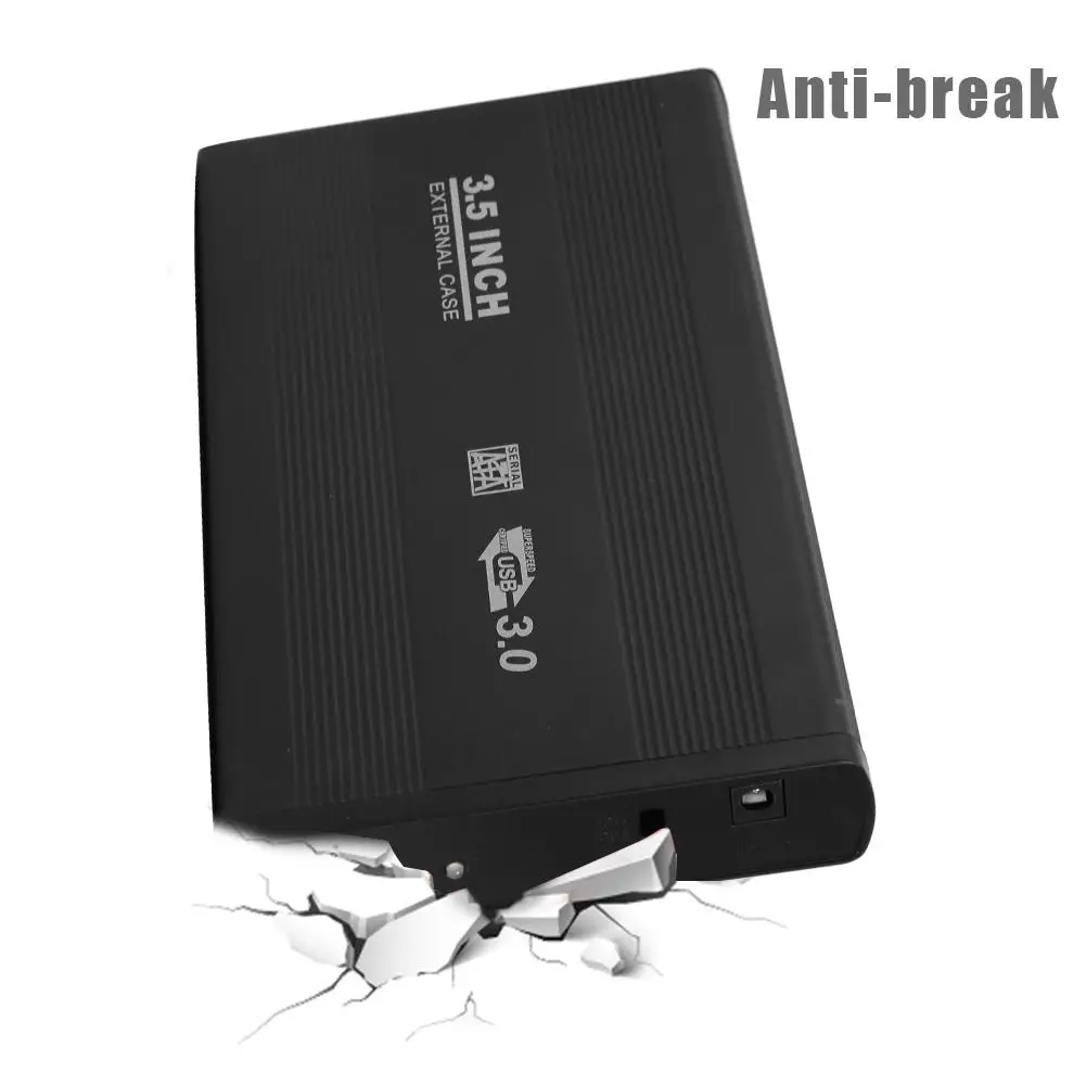 

3.5 inch Hard Disk Case SATA to USB3.0 Aluminum Alloy HDD Case External Hard Drive Enclosure with USB Cable for PC Computer Lapt