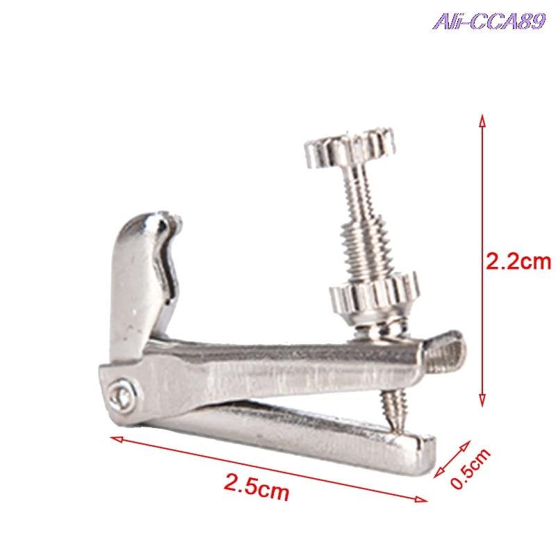 

4pcs Copper Nickel Alloy Silver Violin Tuner Fine Tuners Spinner String Adjuster Violin Accessories For 3/4 & 4/4 Violin