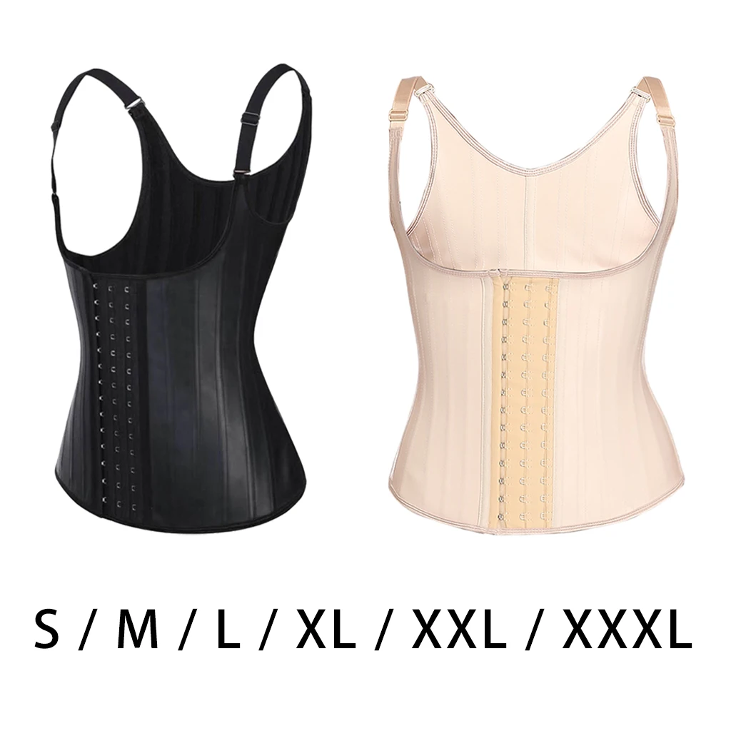

Women Waist Trainer Vest Tummy Belly Girdle Body Shaper Waist Cincher Corset Adjustable Strap Hook Plus Size Shaperwear