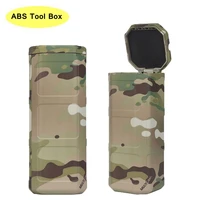 tactical shockproof safety abs case portable toolbox storage box airtight case with foam camping for outdoor travel hunting