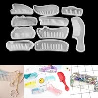 1pcs comb mold uv resin clear silicone jewelry resin mould handcraft epoxy diy crafts jewelry making supplies tools