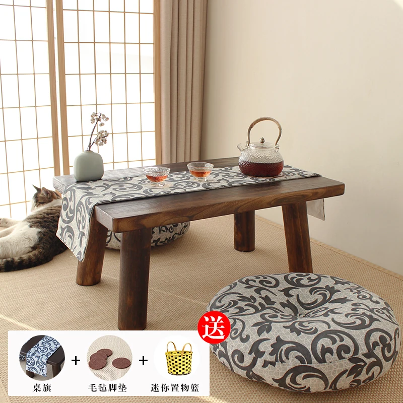 Столик для эркера небольшой журнальный столик в стиле японской древесины