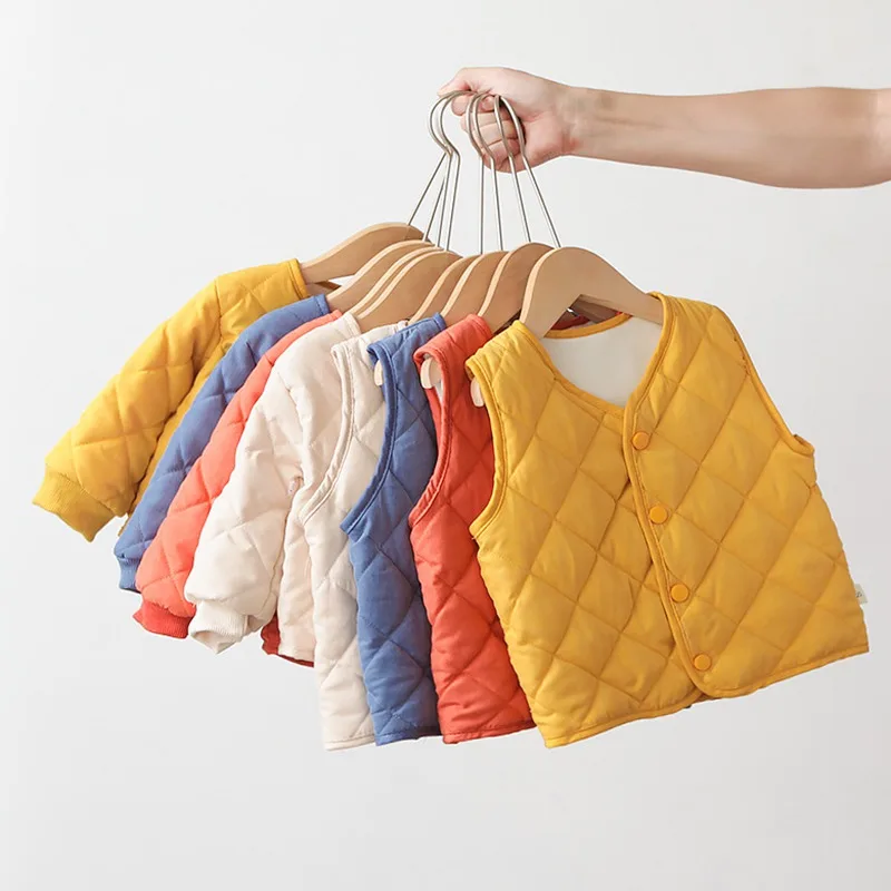 

Жилет без рукавов из хлопка с подкладкой для мальчиков и девочек