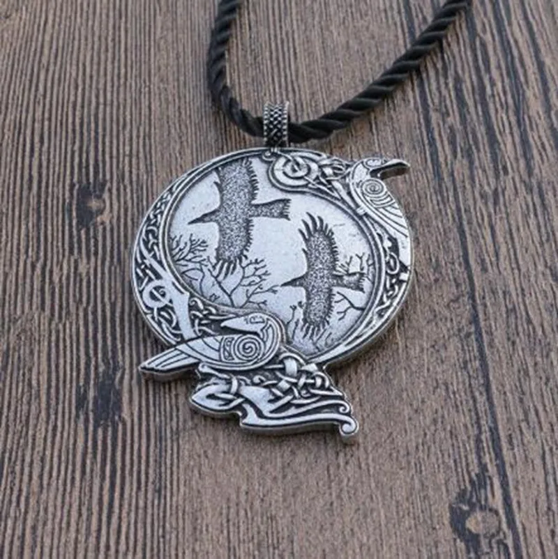 Lansix Odin Ворон языческий Символ подвеска викингов мужские скандинавские