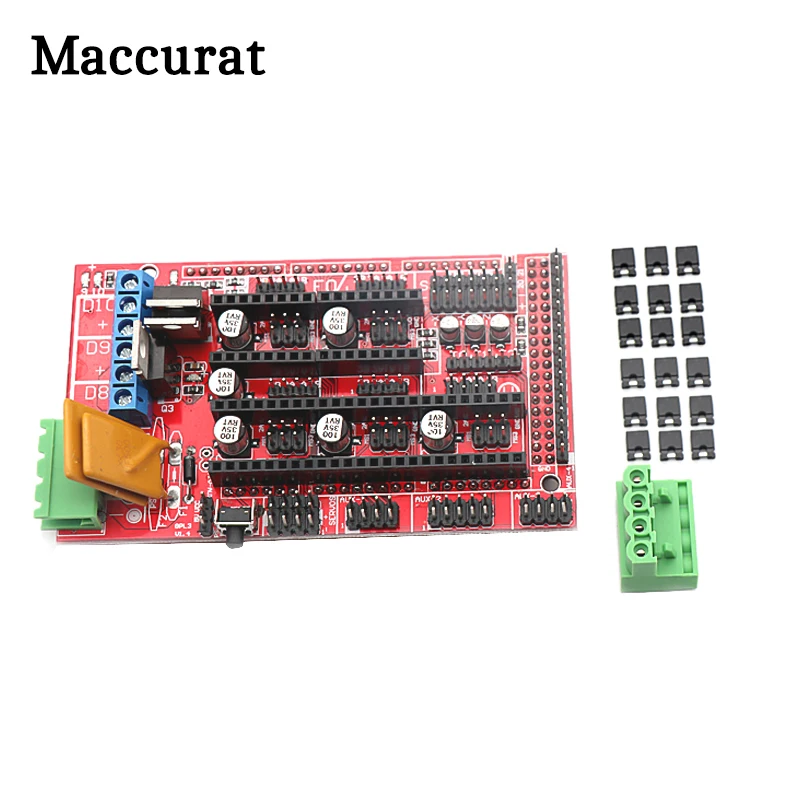 Панель управления Maccurat RAMPS 1 4 часть материнской платы детали для 3D принтера щит