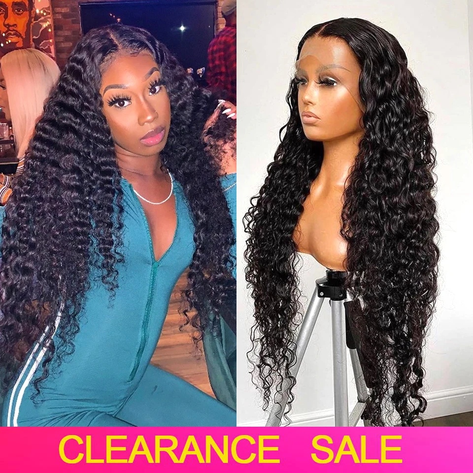 

Deep Wave Wig Invisible Wet And Wavy Lace Front Wig T Part Curly Lace Front Human Hair Wigs Remy Brazilian Transparent Lace Wigs