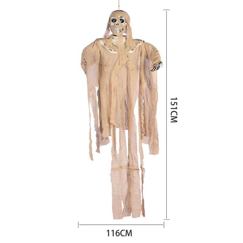 

Creepy Halloween Decoration Hanging Halloween Ghosts Animated Skeleton Halloween Scary Props Haunted House Scary Props