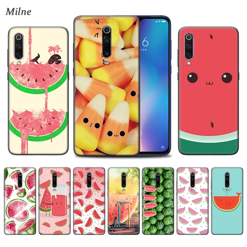 Симпатичный чехол с фруктовым арбузом для Xiaomi Redmi Note 9S 7 8 8T K30 K20 8A 7A 10X 5G Mi 9T 10 9 Pro A3