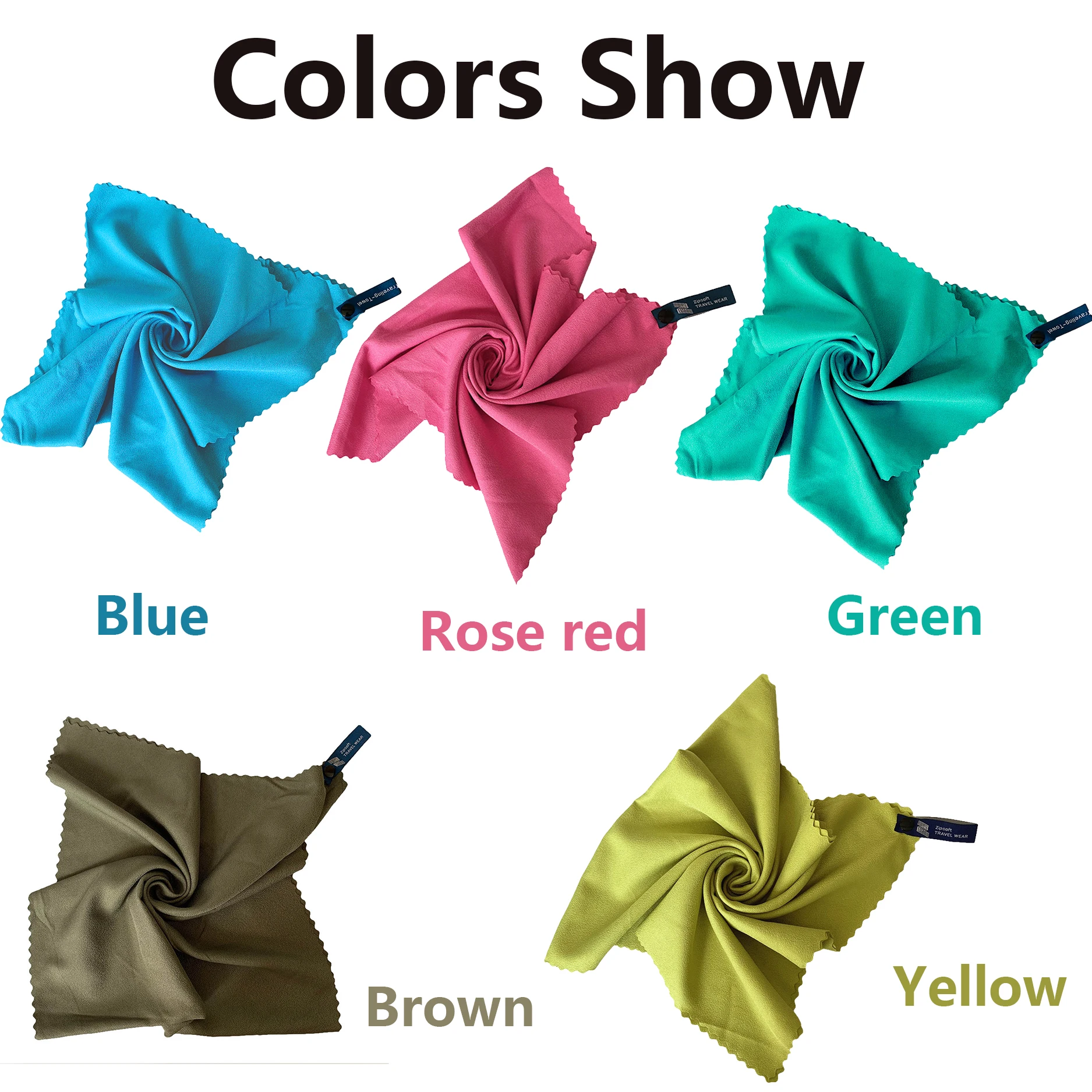 Полотенце Zipsoft из микрофибры быстросохнущее ультралегкое компактное Походное