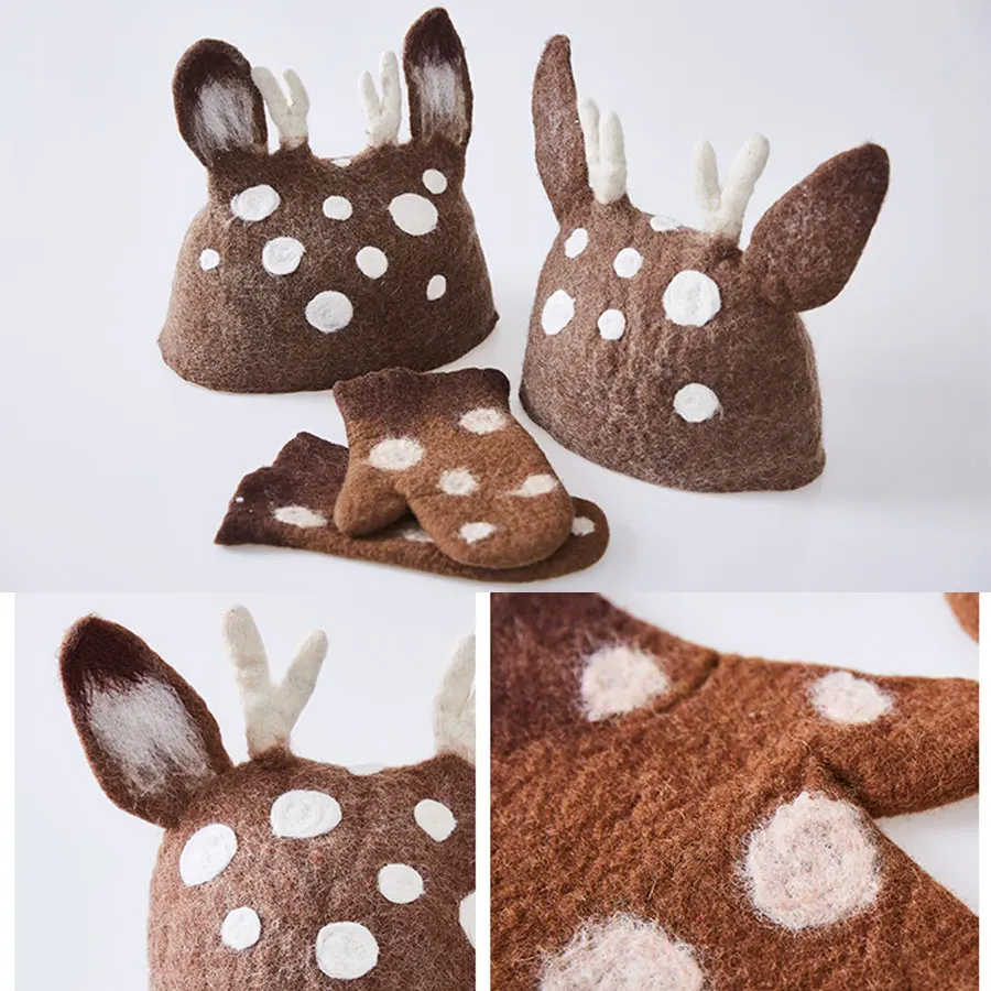 Модные оригинальные головные уборы ручной работы с животными шерстяные фетровые