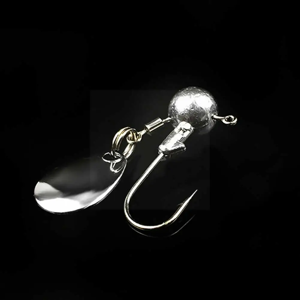 

Fishing Round Shape Ball Jig Hooks 2G 4G High Carbon Steel Rotation Hooks Outdoor with Weight Jig Fishing Spoons R S9N1