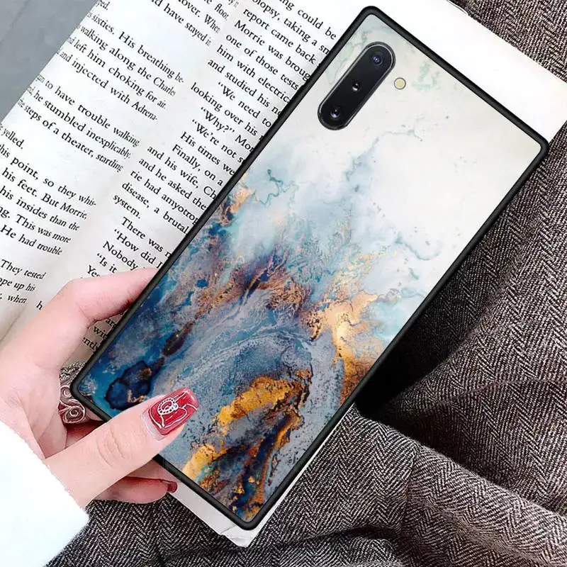 

Elegant Blue Marble Purple Phone Case For Samsung Galaxy S8 S9 S10 Plus S10E Note 3 4 5 6 7 8 9 10 Pro Lite cover