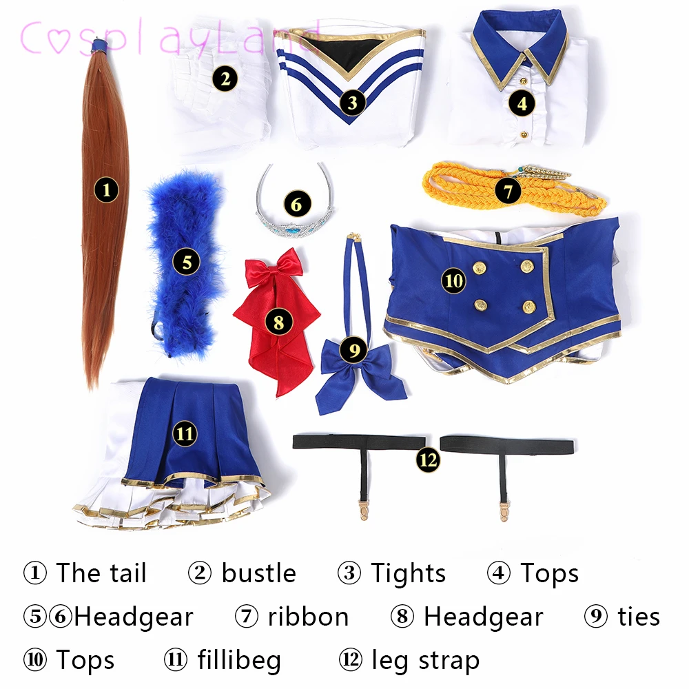 

Anime! Umamusume:Pretty Derby Daiwa Scarlet Lovely School Uniform Cosplay Costume Halloween Party Outfit Women Suit