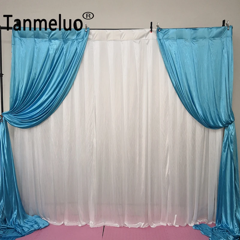 2 м x новый дизайн Свадебный фон занавеска С тампонами для продажи вечерние